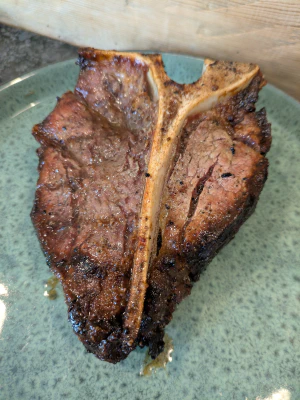 Porterhouse Steak – cooked